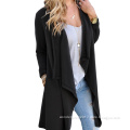 Female Fashion Spring Autumn Long Sleeve Cardigan Dust Coat